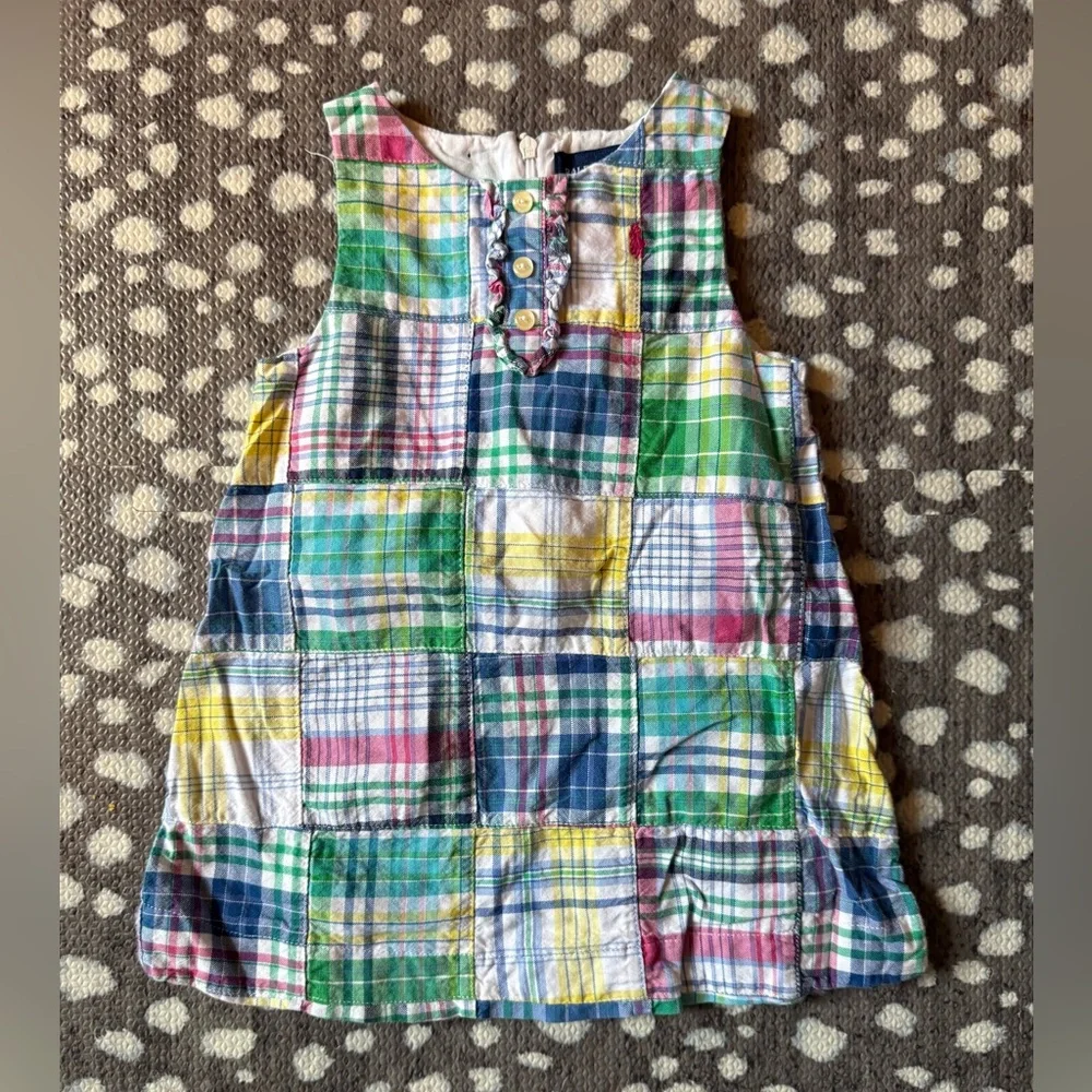 Ralph Lauren Plaid Dress - Size 18 Months